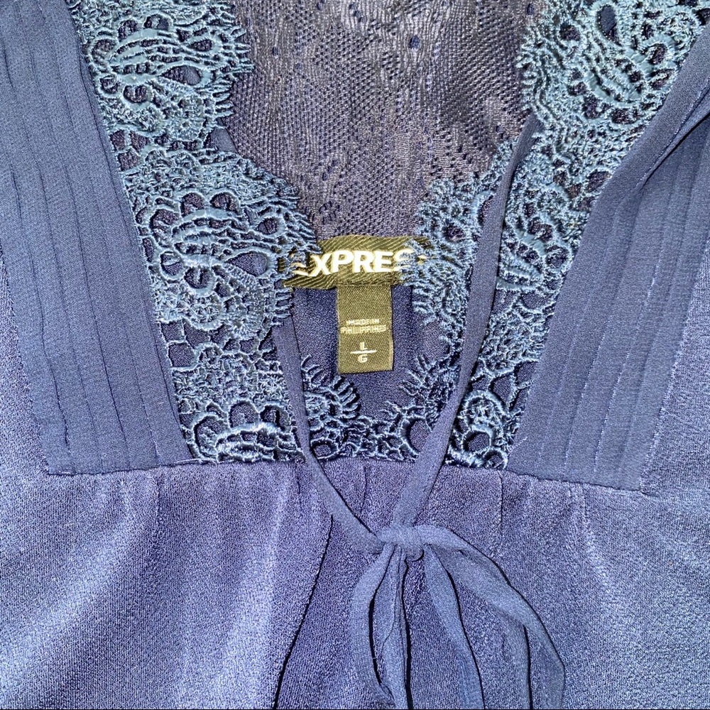 Express Lace & Ruffle Top - Picture 3 of 3